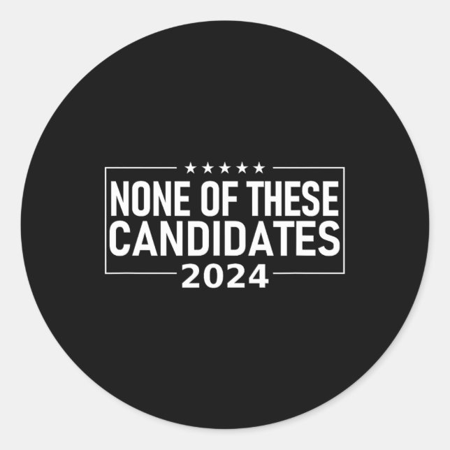 Pegatina Redonda De Estos Candidatos 2024 Nikki Haley Nevada Biden (Anverso)