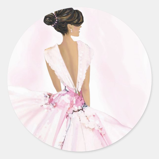 Pegatina Redonda De Hoy en Adelante (Anverso)