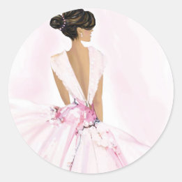 Pegatina Redonda De Hoy en Precioso