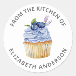 Pegatina Redonda De la cocina de pastelería pastelería Chef Bakery 