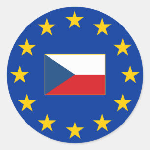Pegatina Redonda de la Unión Europea República Che