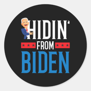 Pegatina Redonda De las elecciones de Biden 2020 Donald Trump