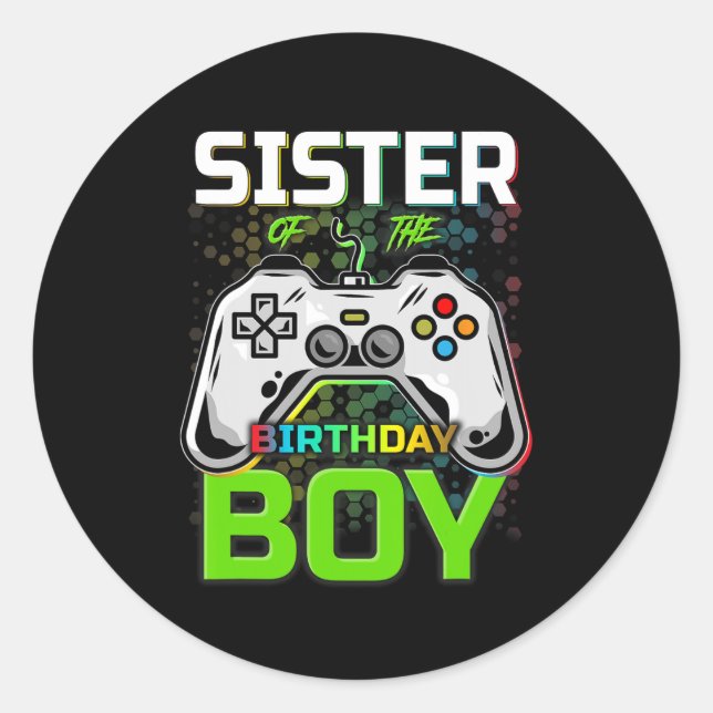 Pegatina Redonda De los regalos divertidos de los videojuegos de cu (Anverso)