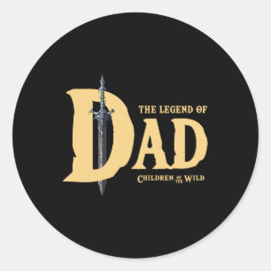 Pegatina Redonda De Papá - Mejor Papá De La Historia Para Los Fans 