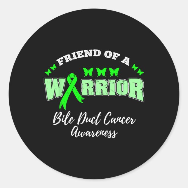 Pegatina Redonda De Un Guerrero Que Despertó Conciencia Sobre El Cá (Anverso)