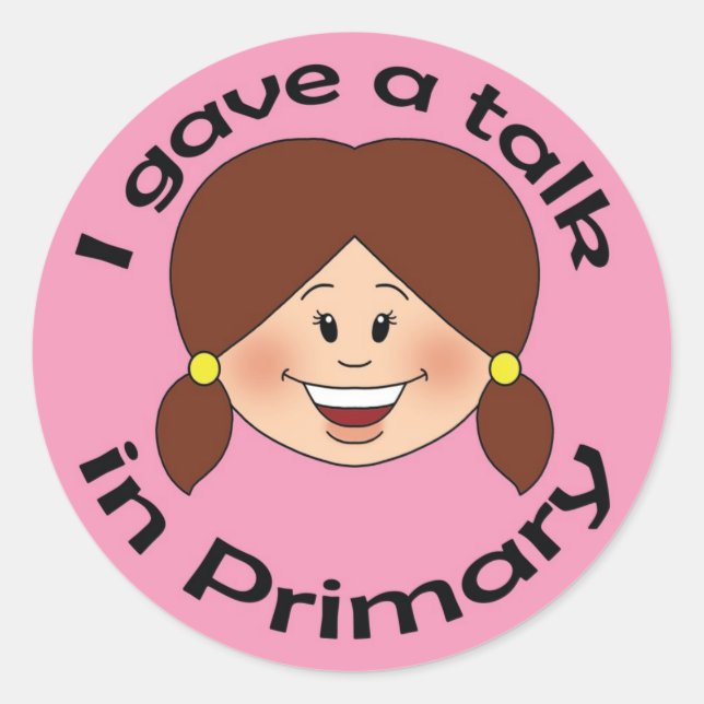 Pegatina Redonda Dé una charla (Anverso)