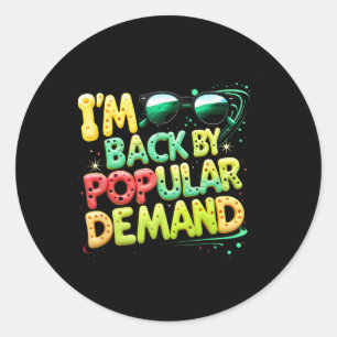 Pegatina Redonda De Vuelta Al Colegio Sonreir Me Enfrenta A Una Dem