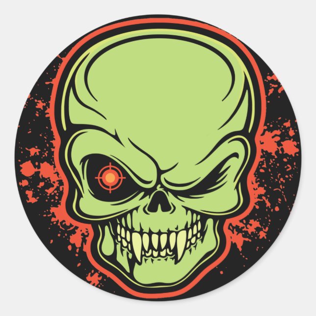 Pegatina Redonda Deadeye (Anverso)