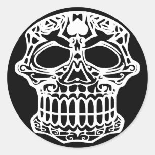 Pegatina Redonda Deadhead