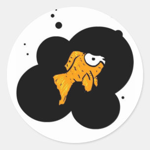 Pegatina Redonda Deathfish