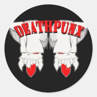 PEGATINA REDONDA DEATHPUNX TM