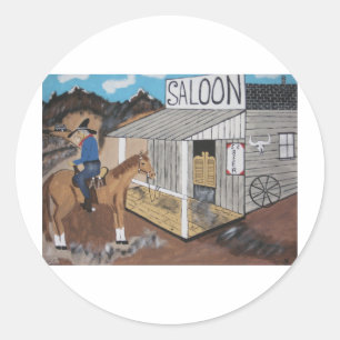 Pegatina Redonda Debería Dejar De Beber.