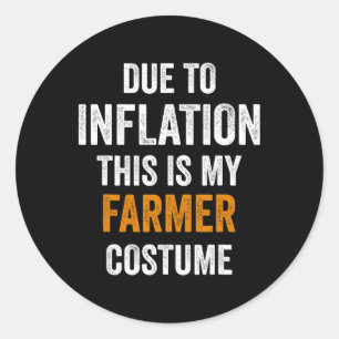 Pegatina Redonda Debido A La Inflación, Este Es Mi Halloween De Dis