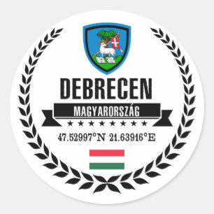 Pegatina Redonda Debrecen