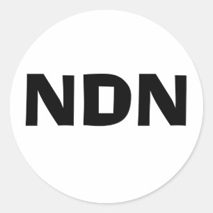 Pegatina Redonda Decal de NDN