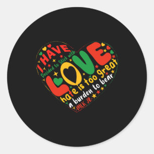 Pegatina Redonda Decidí Stick Love Black Power Black History Mon