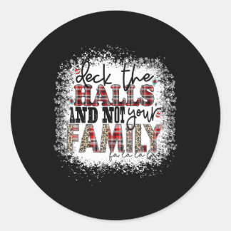 Pegatina Redonda Deck Los Salones Y No Su Familia Xmas Presenta H