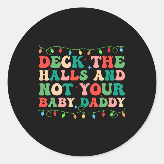 Pegatina Redonda Deck Los Salones Y No Tu Noche De Noche De Noche D (Anverso)