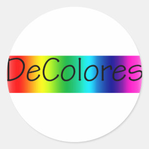 Pegatina Redonda DeColores