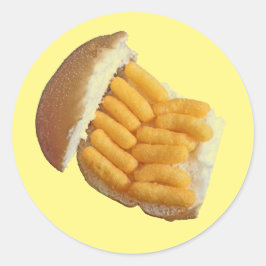 Pegatina Redonda Decoración brillante de Puff