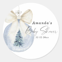decoración de árbol de Navidad con lazo Baby showe