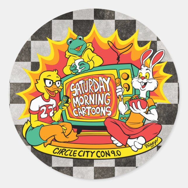 Pegatina Redonda Decoración de portátiles (Anverso)