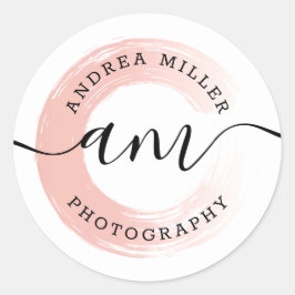 Pegatina Redonda Decoración personalizada del logotipo de intercamb