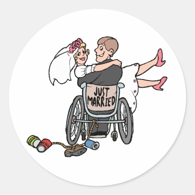 Pegatina Redonda Decoraciones bodas 13 (Anverso)