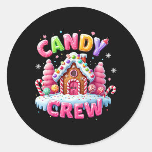 Pegatina Redonda Decoraciones de la tripulación de Candy Land Candy