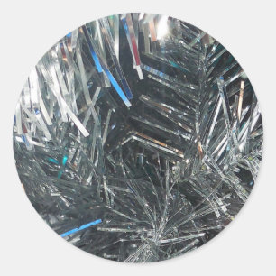 Pegatina Redonda Decoraciones navideñas