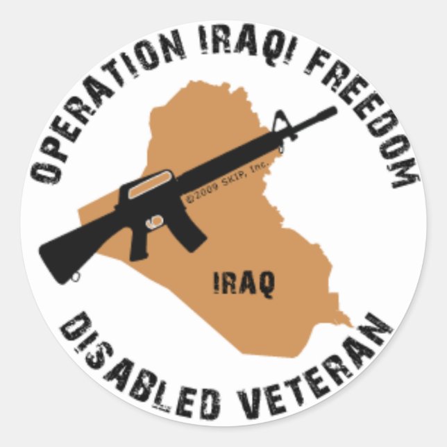 Pegatina Redonda Decretos OIF (Anverso)