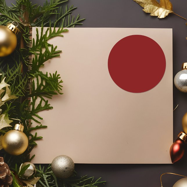 Pegatina Redonda Deep Red Stickers (Subido por el creador)