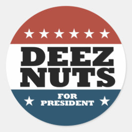 Pegatina Redonda Deez Nuts 2024