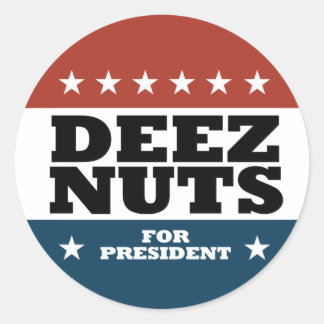 Pegatina Redonda Deez Nuts 2024