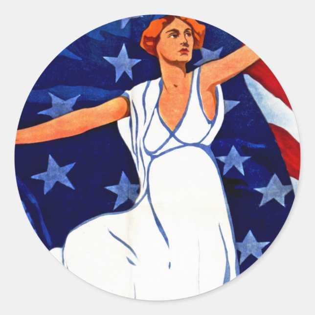 Pegatina Redonda Defender nuestro honor (Anverso)