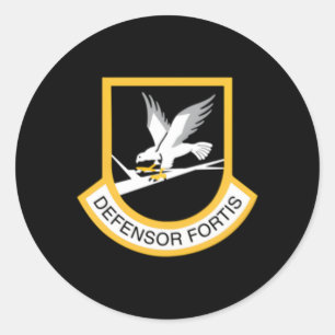 Pegatina Redonda Defensor Fortis