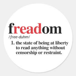 Pegatina Redonda definición de freadom