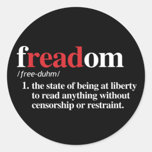 Pegatina Redonda definición de freadom