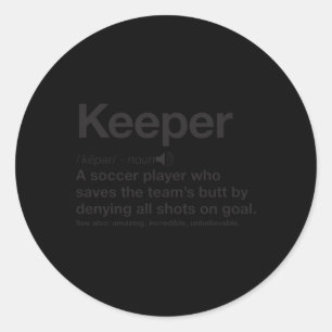 Pegatina Redonda Definición de portaequipajes de fútbol