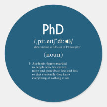 definición divertida de phd