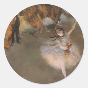 Pegatina Redonda Degas La Estrella