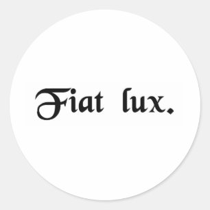 Pegatina Redonda Dejado haya luz