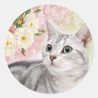 Pegatina Redonda Dejar De Oler A Los Rosas