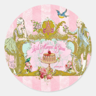 Pegatina Redonda Dejar que coman precintos o Pegatinas