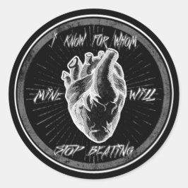 Pegatina Redonda Dejar que me abra