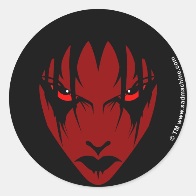 Pegatina Redonda dejarme solo (Anverso)