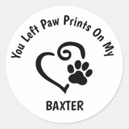 Pegatina Redonda Dejaste Las Pintas En Mi Corazón