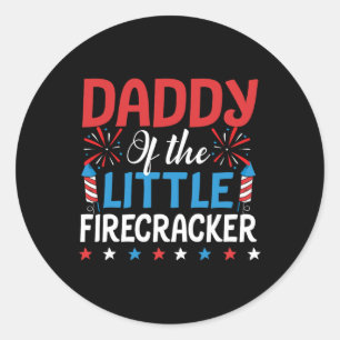 Pegatina Redonda Del Pequeño Camisas De Los Piratas El 4 De Julio N