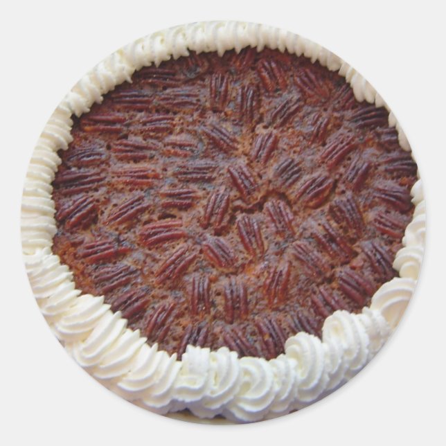 Pegatina Redonda ¡Delicioso Pecan Pie! (Anverso)