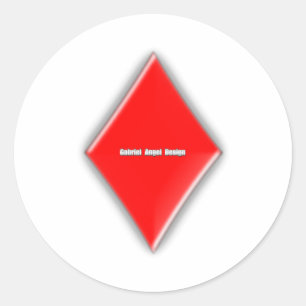 Pegatina Redonda Demanda de diamantes